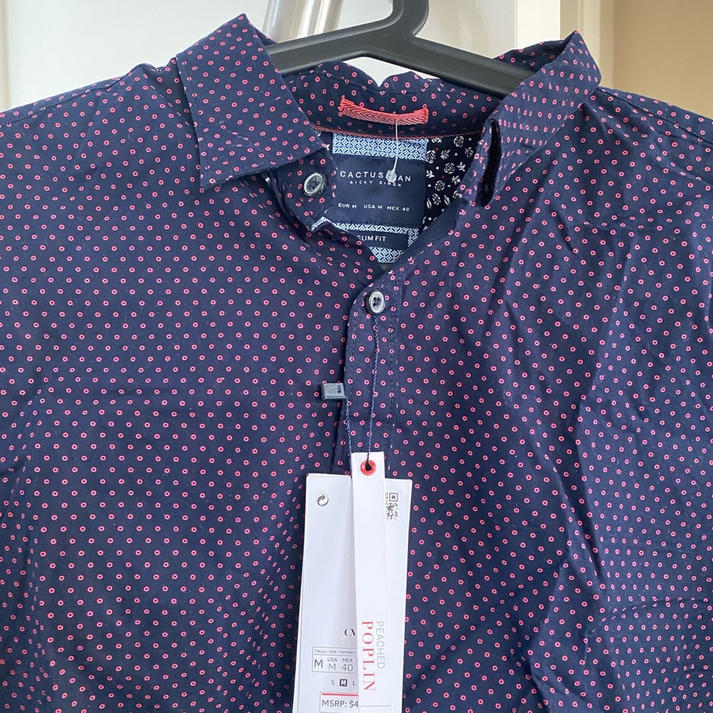 Men's Purple Patterned Shirt - Picture 2 of 2
